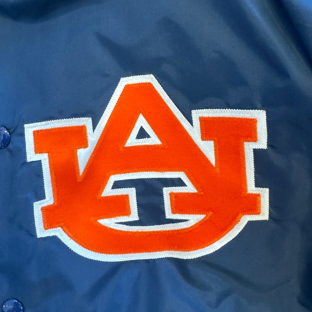 Auburn University New varsity bomber jacket Russell Athletic-blue and orange